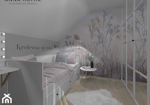 Pokój dziecięcy 10 - Średni biały szary pokój dziecka dla nastolatka dla chłopca, styl skandynawski - zdjęcie od Anna Romik Architektura Wnętrz