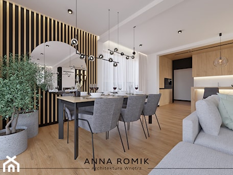 Aranżacje wnętrz - Salon: Salon 7 - Salon, styl nowoczesny - Anna Romik Architektura Wnętrz. Przeglądaj, dodawaj i zapisuj najlepsze zdjęcia, pomysły i inspiracje designerskie. W bazie mamy już prawie milion fotografii!