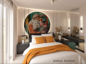 Sypialnia 33 - Sypialnia, styl nowoczesny - zdjęcie od Anna Romik Architektura Wnętrz