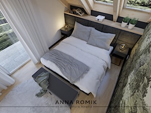 Sypialnia 24 - Sypialnia, styl nowoczesny - zdjęcie od Anna Romik Architektura Wnętrz