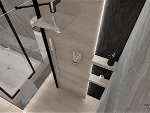 Łazienka 16 - Średnia bez okna łazienka, styl nowoczesny - zdjęcie od Anna Romik Architektura Wnętrz