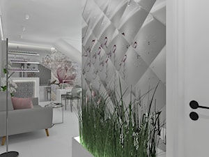 Salon kosmetyczny Sucha Beskidzka 54 m2 - Wnętrza publiczne, styl glamour - zdjęcie od Anna Romik Architektura Wnętrz