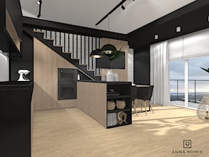 Salon z kuchnią 9 - Kuchnia, styl nowoczesny - zdjęcie od Anna Romik Architektura Wnętrz