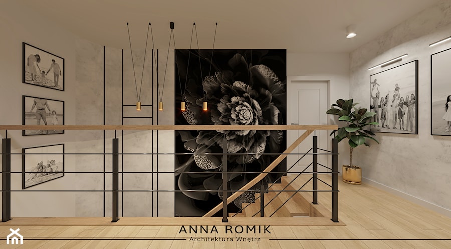 Klatka schodowa 1 - Schody, styl industrialny - zdjęcie od Anna Romik Architektura Wnętrz