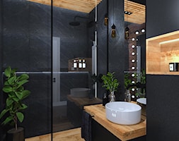 Łazienka 11 - Mała bez okna łazienka, styl industrialny - zdjęcie od Anna Romik Architektura Wnętrz - Homebook