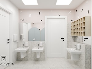 Przedszkole - toalety 1 - Wnętrza publiczne, styl nowoczesny - zdjęcie od Anna Romik Architektura Wnętrz