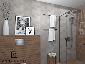 Łazienka 31 - Średnia bez okna łazienka, styl skandynawski - zdjęcie od Anna Romik Architektura Wnętrz