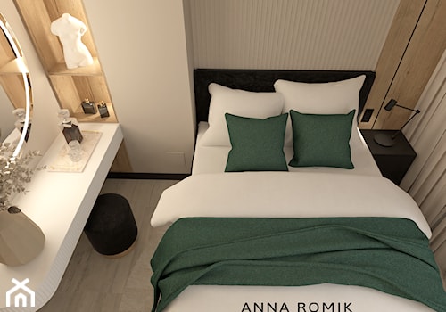 Sypialnia 32 - Sypialnia, styl nowoczesny - zdjęcie od Anna Romik Architektura Wnętrz