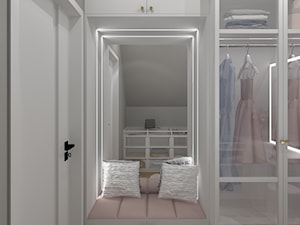 Garderoba 1 - Mała zamknięta garderoba oddzielne pomieszczenie, styl skandynawski - zdjęcie od Anna Romik Architektura Wnętrz