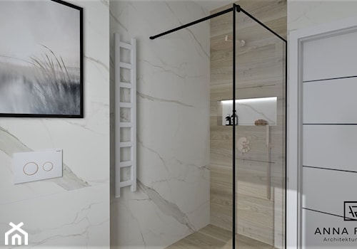 Łazienka 27 - Mała bez okna łazienka, styl nowoczesny - zdjęcie od Anna Romik Architektura Wnętrz