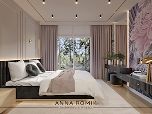 Sypialnia 26 - Sypialnia, styl glamour - zdjęcie od Anna Romik Architektura Wnętrz