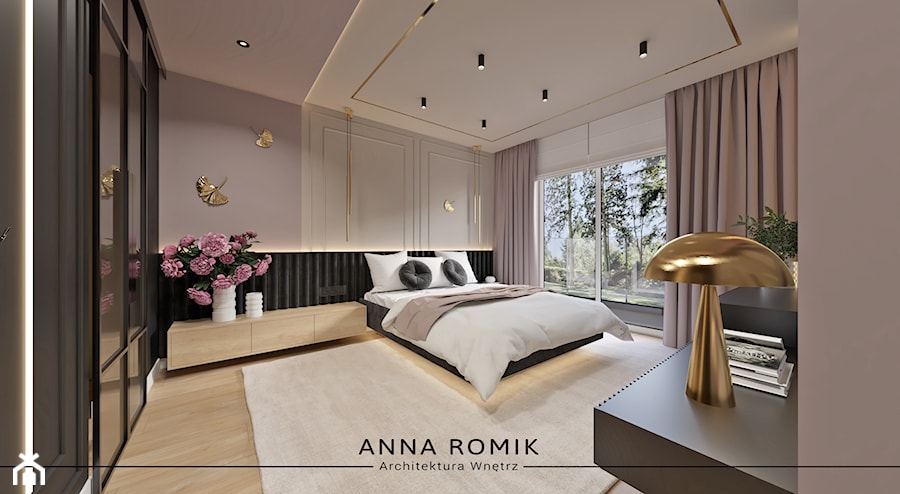 Sypialnia 26 - Sypialnia, styl nowoczesny - zdjęcie od Anna Romik Architektura Wnętrz