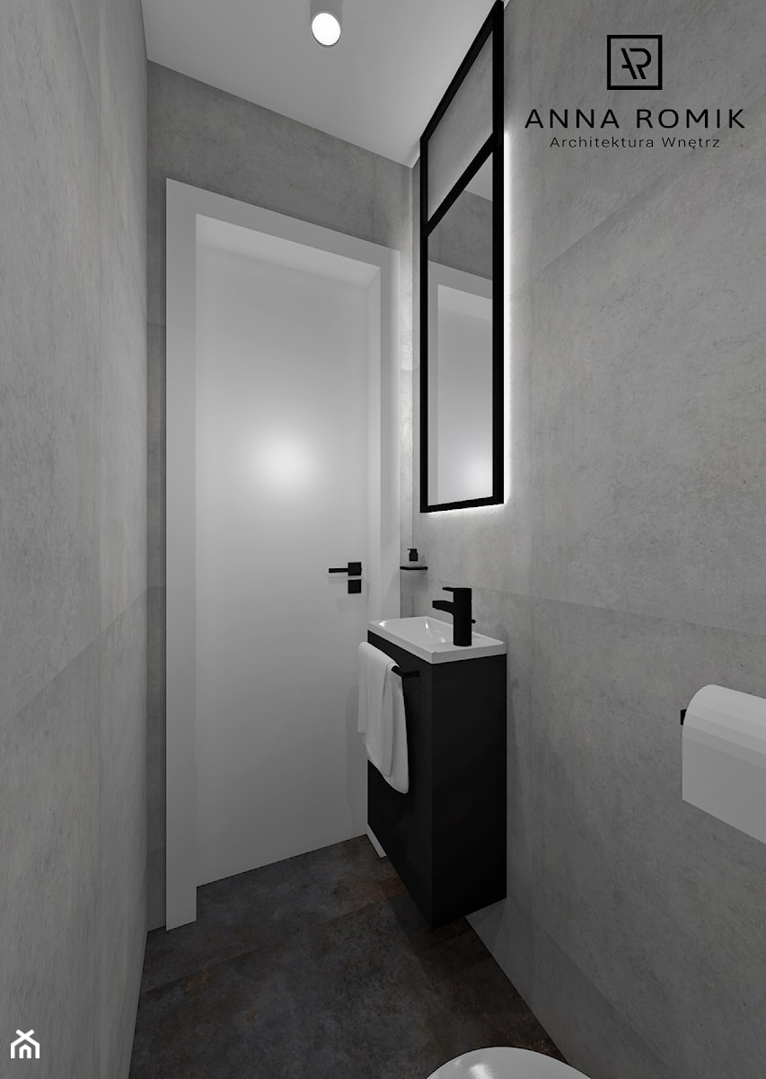 Toaleta - Łazienka, styl nowoczesny - zdjęcie od Anna Romik Architektura Wnętrz