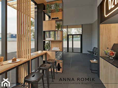 Aranżacje wnętrz - Wnętrza publiczne: Bistro 1 - Wnętrza publiczne, styl nowoczesny - Anna Romik Architektura Wnętrz. Przeglądaj, dodawaj i zapisuj najlepsze zdjęcia, pomysły i inspiracje designerskie. W bazie mamy już prawie milion fotografii!