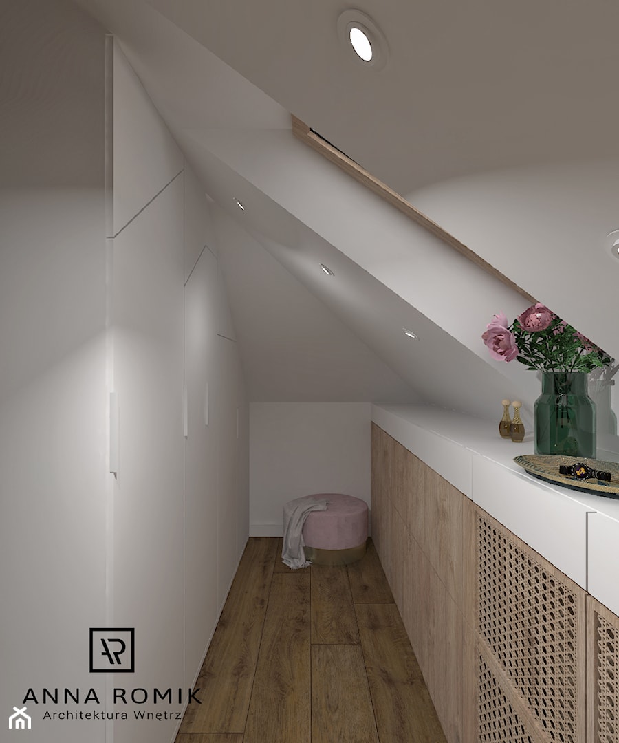 Sypialnia 10 - Garderoba, styl nowoczesny - zdjęcie od Anna Romik Architektura Wnętrz