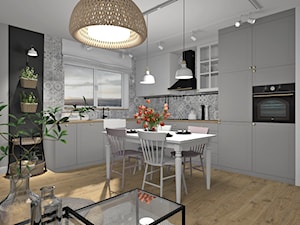 Salon z kuchnią 7 - Kuchnia, styl skandynawski - zdjęcie od Anna Romik Architektura Wnętrz