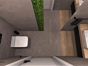 Łazienka 9 - Mała z lustrem łazienka, styl nowoczesny - zdjęcie od Anna Romik Architektura Wnętrz
