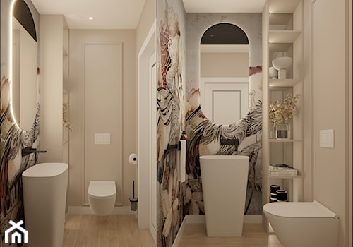 Toaleta 2 - Łazienka, styl glamour - zdjęcie od Anna Romik Architektura Wnętrz