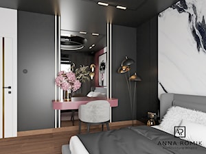 Sypialnia 23 - Sypialnia, styl nowoczesny - zdjęcie od Anna Romik Architektura Wnętrz