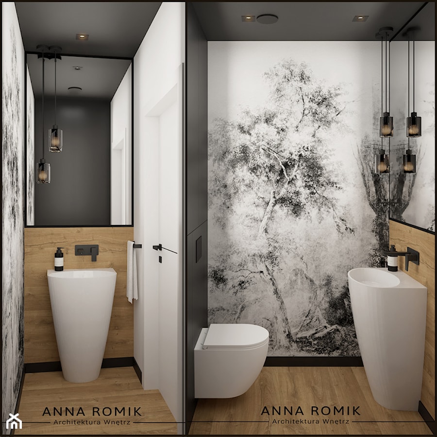 Łazienka, styl nowoczesny - zdjęcie od Anna Romik Architektura Wnętrz
