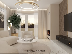 Salon 10 - Salon, styl glamour - zdjęcie od Anna Romik Architektura Wnętrz