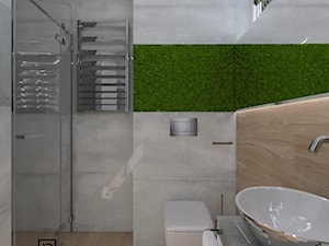 Łazienka 22 - Średnia łazienka z oknem, styl nowoczesny - zdjęcie od Anna Romik Architektura Wnętrz