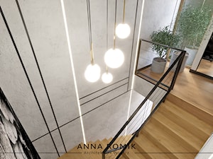 Klatka schodowa - Schody, styl nowoczesny - zdjęcie od Anna Romik Architektura Wnętrz