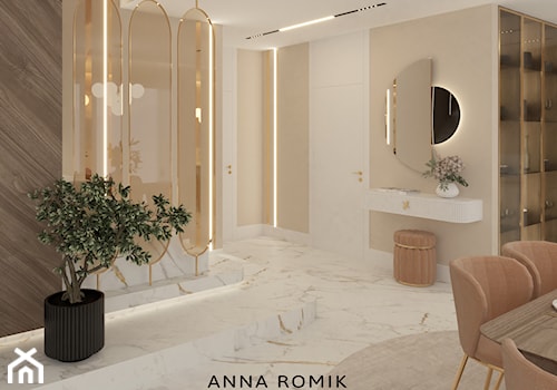 Salon 10 - Salon, styl glamour - zdjęcie od Anna Romik Architektura Wnętrz