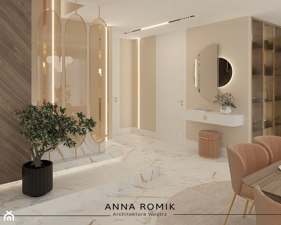 Salon 10 - Salon, styl glamour - zdjęcie od Anna Romik Architektura Wnętrz