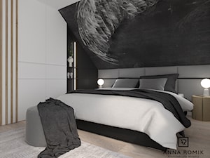 Sypialnia 14 - Sypialnia, styl nowoczesny - zdjęcie od Anna Romik Architektura Wnętrz