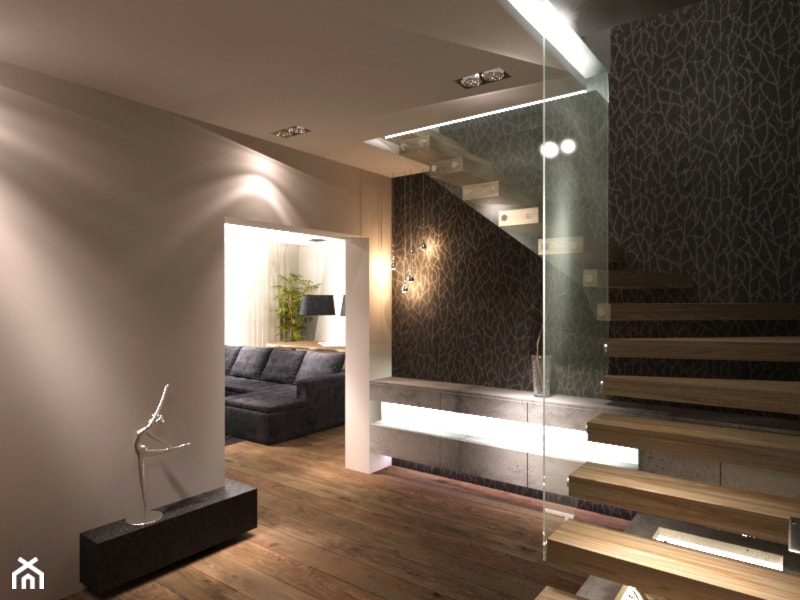 Dom w Myszkowie - Schody, styl nowoczesny - zdjęcie od New Concept Design
