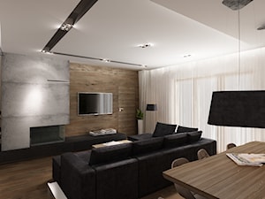 Dom w Myszkowie - Średni salon, styl nowoczesny - zdjęcie od New Concept Design