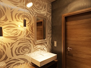 Dom Rybałtowska - Mała na poddaszu bez okna z lustrem łazienka, styl tradycyjny - zdjęcie od New Concept Design