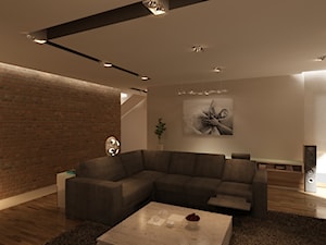 Dom w Michałowicach - Salon, styl nowoczesny - zdjęcie od New Concept Design