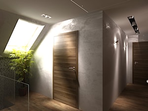 Dom w Myszkowie - Średni szary hol / przedpokój, styl nowoczesny - zdjęcie od New Concept Design
