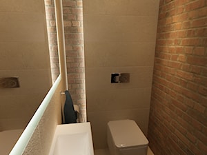 małe WC z cegłą - zdjęcie od New Concept Design