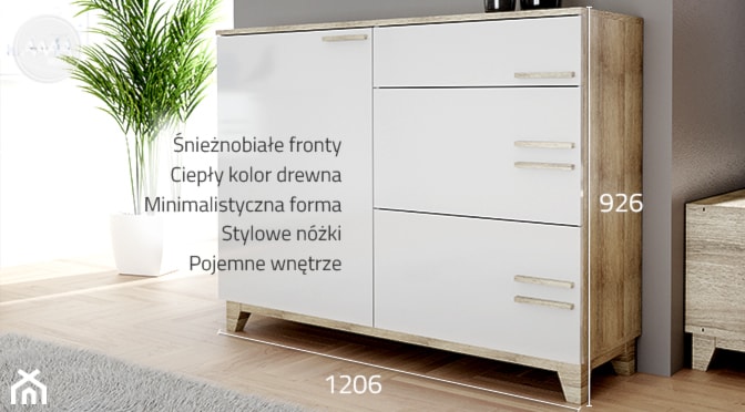 Komoda w stylu skandynawskim - zdjęcie od aaaameble - Homebook