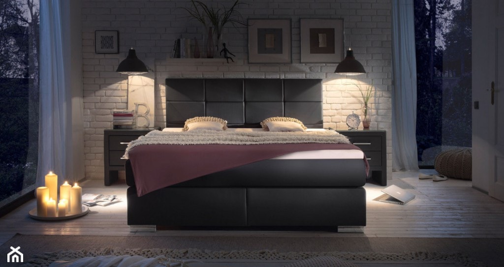 Piękne łóżko z wysokim wezgłowiem - zdjęcie od aaaameble - Homebook