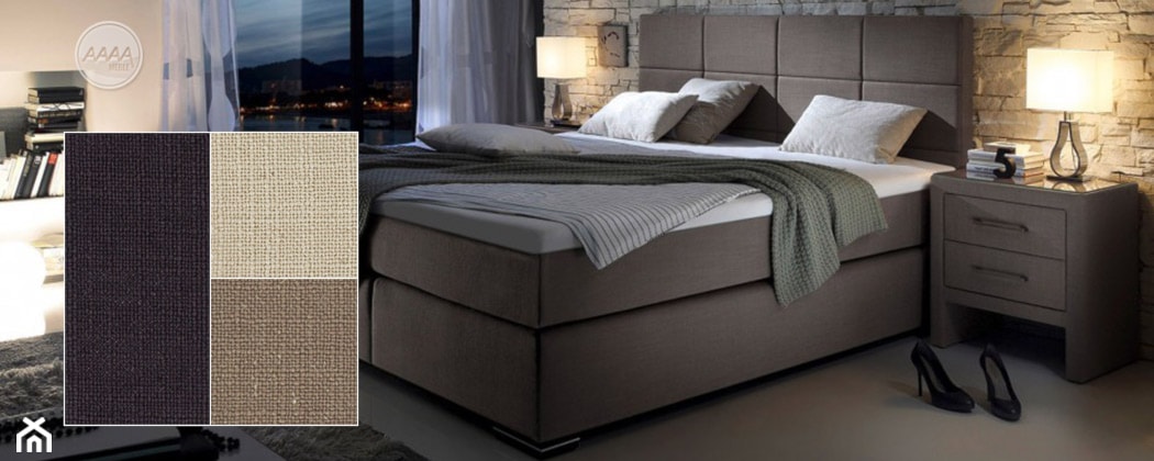 Łóżka tapicerowane z wysokim wezgłowiem - zdjęcie od aaaameble - Homebook