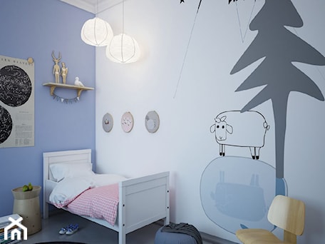 Aranżacje wnętrz - Pokój dziecka: Mural owieczka samotna w górach - info@humptydumpty.com.pl. Przeglądaj, dodawaj i zapisuj najlepsze zdjęcia, pomysły i inspiracje designerskie. W bazie mamy już prawie milion fotografii!
