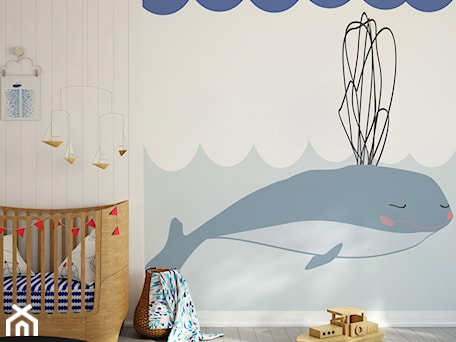 Aranżacje wnętrz - Pokój dziecka: Mural Wieloryb - info@humptydumpty.com.pl. Przeglądaj, dodawaj i zapisuj najlepsze zdjęcia, pomysły i inspiracje designerskie. W bazie mamy już prawie milion fotografii!