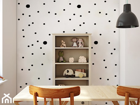 Aranżacje wnętrz - Pokój dziecka: Tapeta dla dzieci Black DOTS - info@humptydumpty.com.pl. Przeglądaj, dodawaj i zapisuj najlepsze zdjęcia, pomysły i inspiracje designerskie. W bazie mamy już prawie milion fotografii!