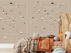 Tapeta mural dla dzieci Beige Football - zdjęcie od info@humptydumpty.com.pl