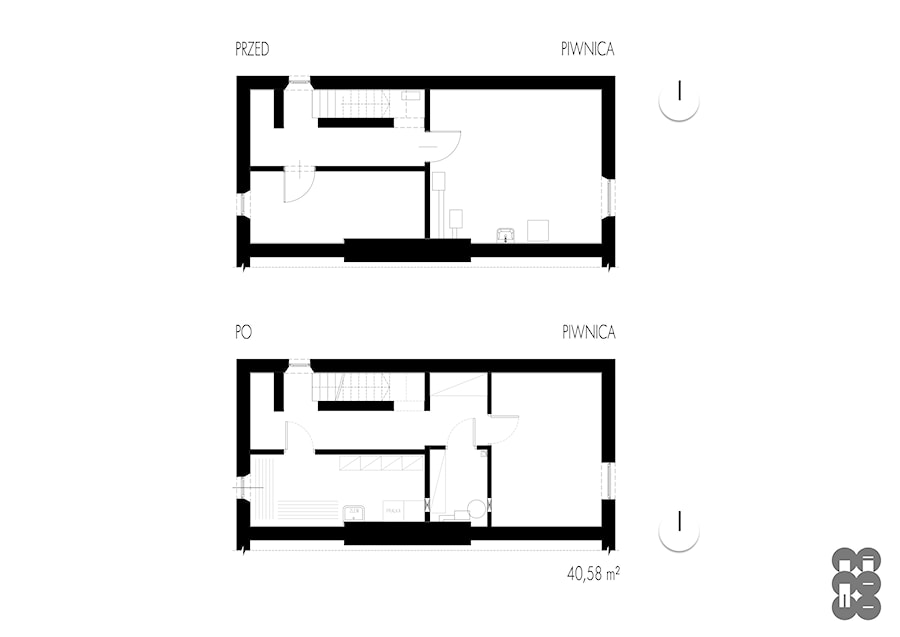 PRZEBUDOWA PIWNICY - zdjęcie od NA NO WO ARCHITEKCI