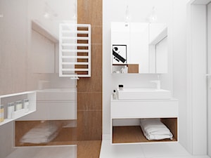BRZEG DOLNY_projekt - Mała bez okna łazienka, styl nowoczesny - zdjęcie od NA NO WO ARCHITEKCI