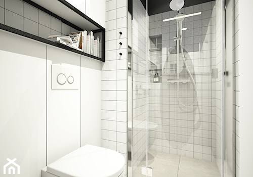 APARTAMENT BEMA - Średnia bez okna łazienka, styl nowoczesny - zdjęcie od NA NO WO ARCHITEKCI