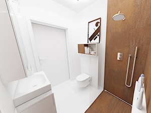 BRZEG DOLNY_projekt - Średnia na poddaszu bez okna łazienka, styl nowoczesny - zdjęcie od NA NO WO ARCHITEKCI
