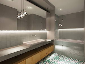 Projekt łazienki w stylu skandynawskim - zdjęcie od AZK DESIGN