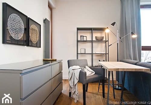Dwupokojowe mieszkanie na osiedlu Garnizon w Gdańsku - Średnie beżowe biuro, styl nowoczesny - zdjęcie od Kasia Gal