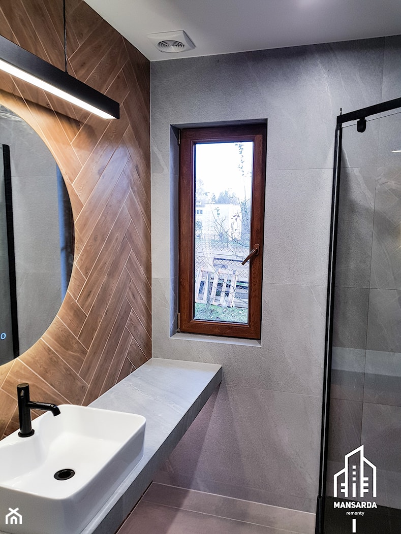 Remont łazienki po zalaniu - Łazienka, styl nowoczesny - zdjęcie od Mansarda Remonty - Homebook